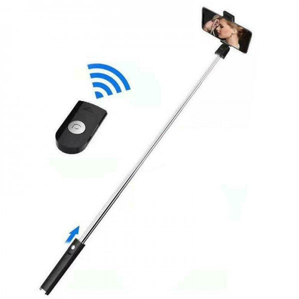 K09 Selfie Stick με Τηλεχειριστήριο Μαύρο
